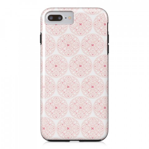 Pink Moroccan Circles iPhone Case