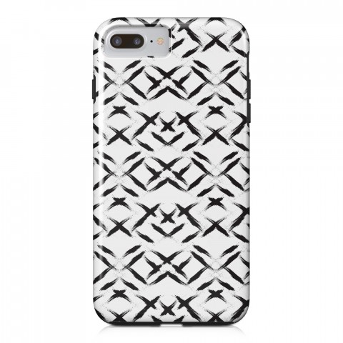 Black Paint Swipes iPhone Case