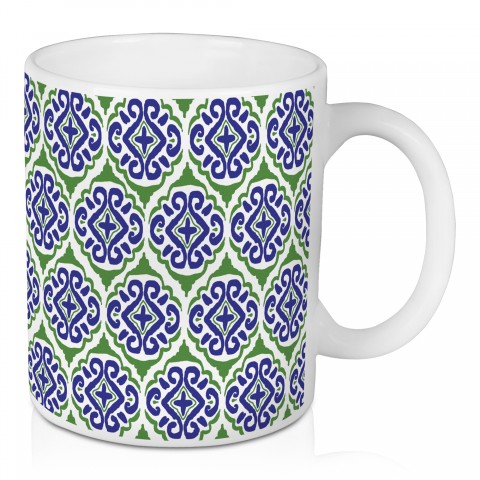 Blue Green Tile Drinkware Collection