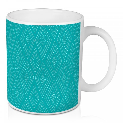 Teal Diamonds Drinkware Collection