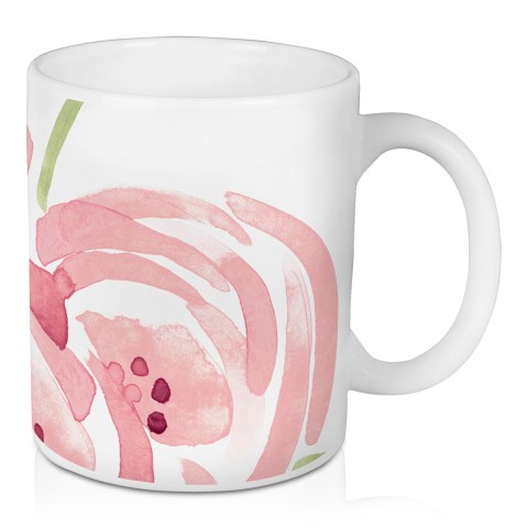 Watercolor Roses Drinkware Collection