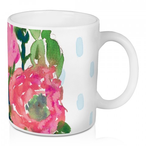 Watercolor Florals Drinkware Collection