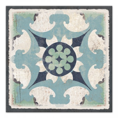 Blue Moroccan Tile Wall Art