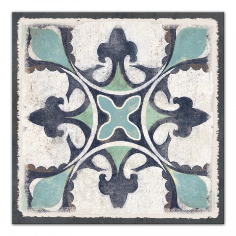 White Moroccan Tile Wall Art