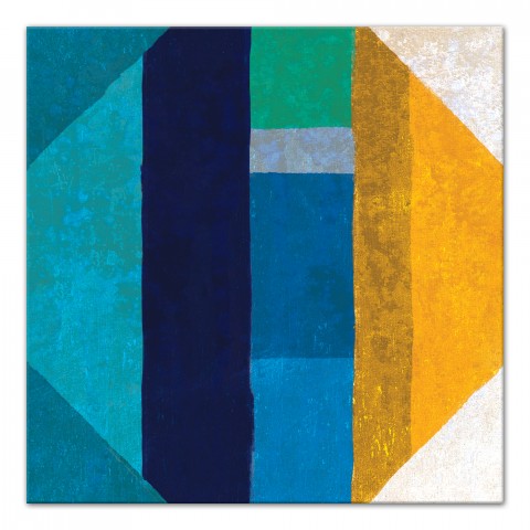 Blue Geometric Wall Art