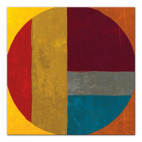 Red Circle Wall Art