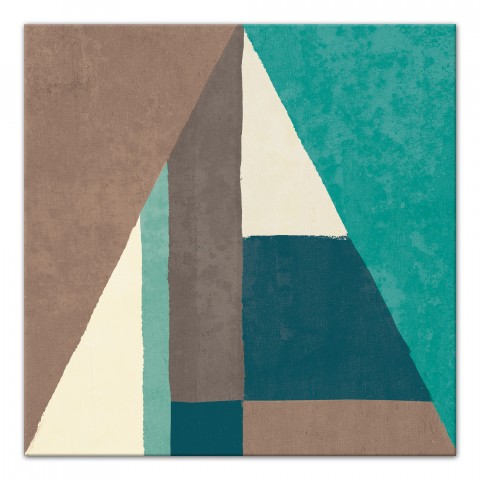 Turquoise Triangle Wall Art