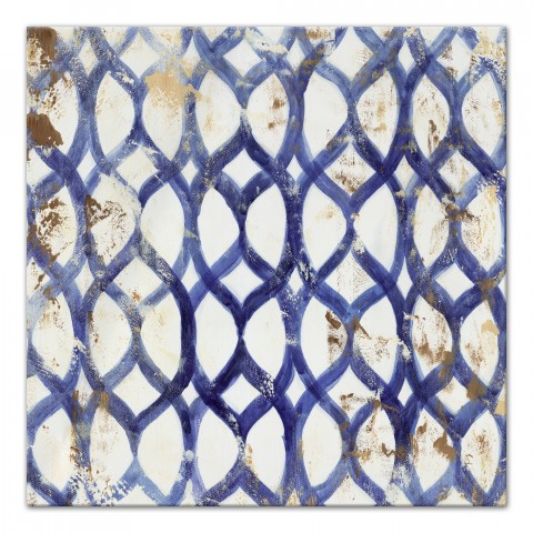 Blue Moroccan Pattern Wall Art