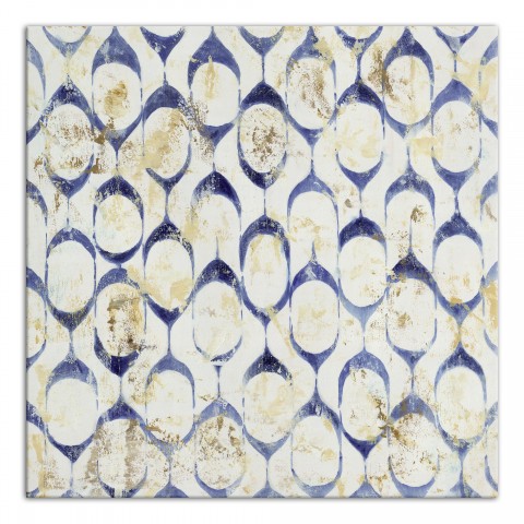 Distressed Moroccan Pattern Wall Art
