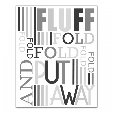Laundry Words Collage Canvas Wall Art, 16x20
