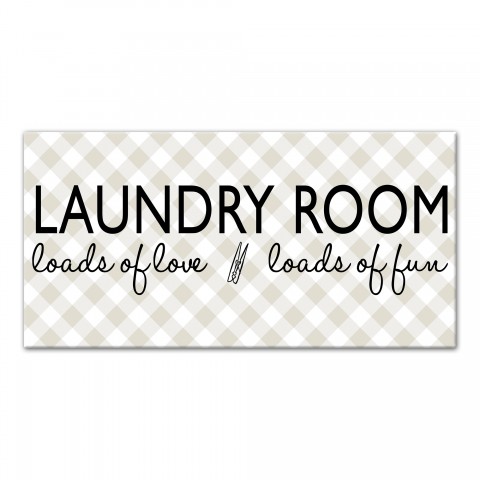 Laundry Room Canvas Wall Art, 10x20