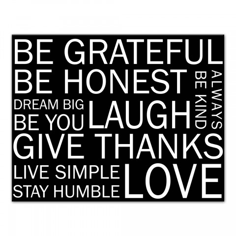 Inspirational Sayings Canvas Wall Art, 11x14