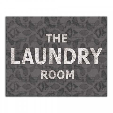 The Laundry Room Damask Wall Art