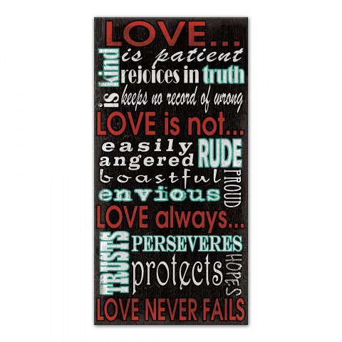 The Definition of Love Canvas Wall Art, 10x20