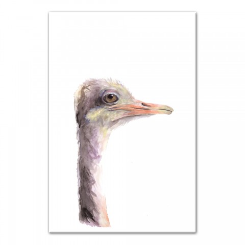 Ostrich Profile Wall Art
