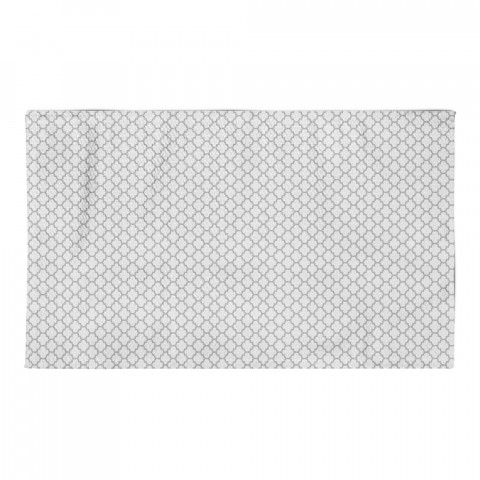 Black and White Geometric Area Rug