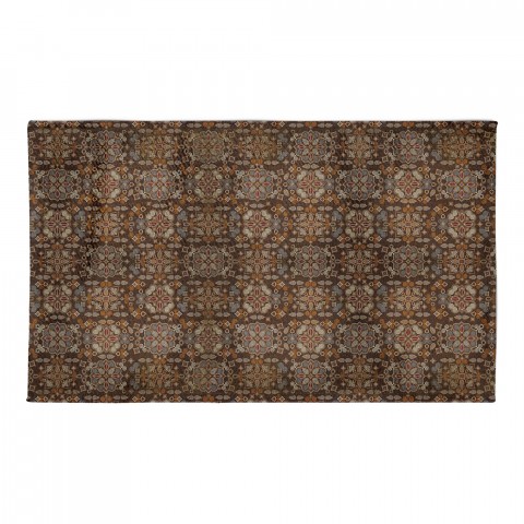 Brown Tile Area Rug