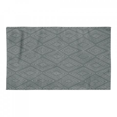 Gray Tribal Diamonds Area Rug