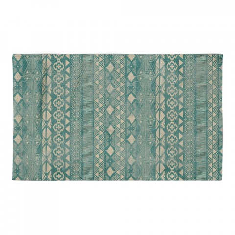 Blue Tribal Area Rug