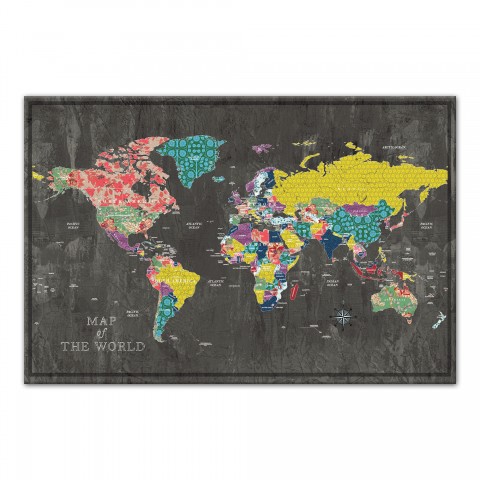 Colorful World Map