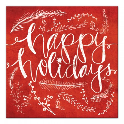 Red Happy Holidays