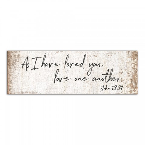Love One Another 12x36 Canvas Wall Art