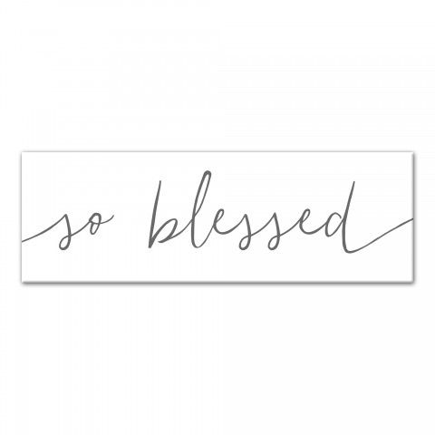 So Blessed Script Wall Art