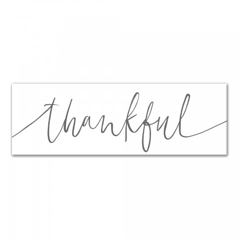 Thankful Script Wall Art