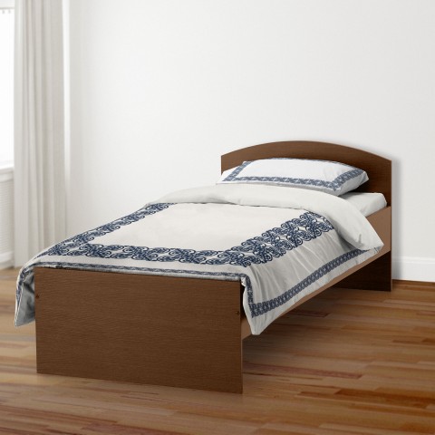 Blue Medallion Border Duvet Cover