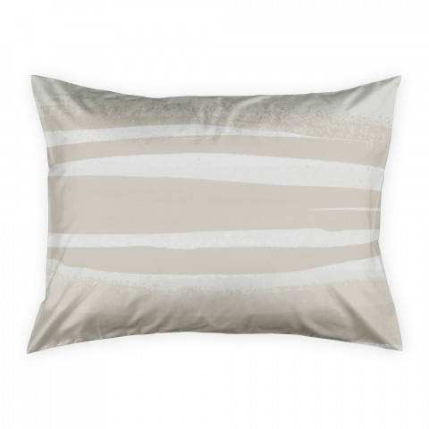 Beige Abstract Lines Sham