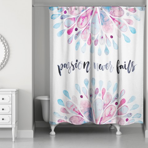  Passion Never Fails 71x74 Shower Curtain