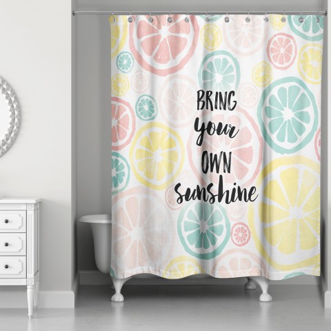  Bring Your Own Sunshine 71x74 Shower Curtain