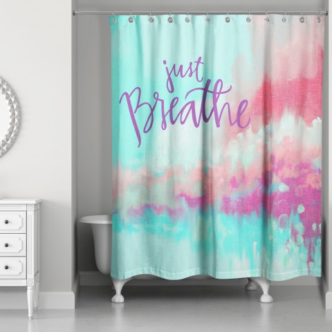  Just Breathe 71x74 Shower Curtain