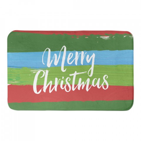 Painty Christmas 34x21 Bath Mat