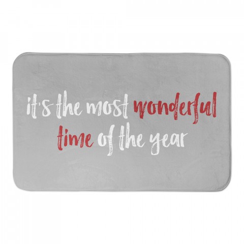 Most Wonderful Time of the Year 34x21 Bath Mat