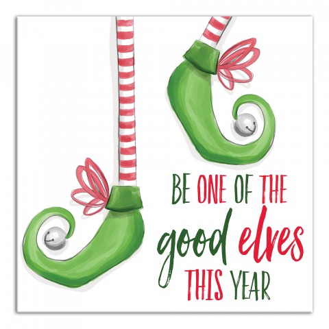 Be a Good Elf 16x16 Canvas Wall Art