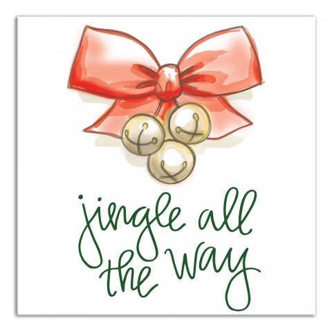 Jingle All the Way 12x12 Canvas Wall Art