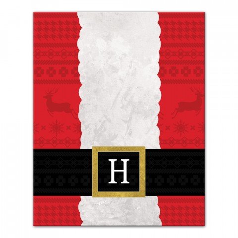 Santa Suit 16x20 Personalized Canvas Wall Art