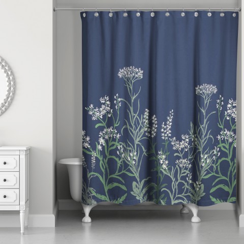 Flowy Vines 71x74 Shower Curtain