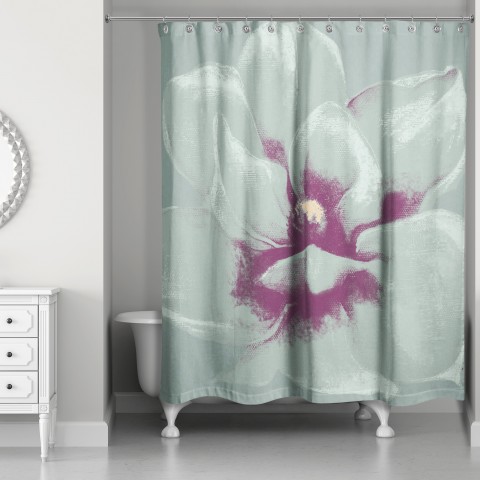 Graphic Floral II 71x74 Shower Curtain