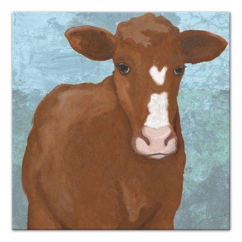 Designs Direct Creative Group Brown Cow Painting Print Wall Art