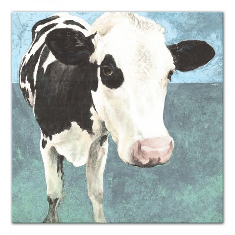Designs Direct Creative Group Happy Dairy Cow Painting Print Wall Art