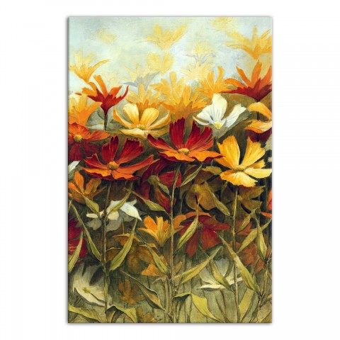 Designs Direct Creative Group Field of Red and Yellow Spring Flowers Wall Art