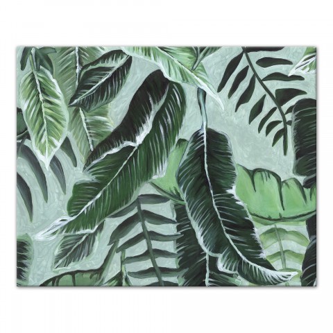 Green Shades Tropical Palm Leaves Wall Art