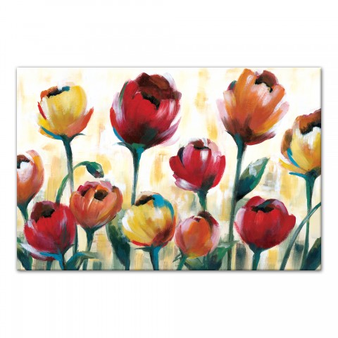 Designs Direct Creative Group Red and Yellow Tulips  Wall Art