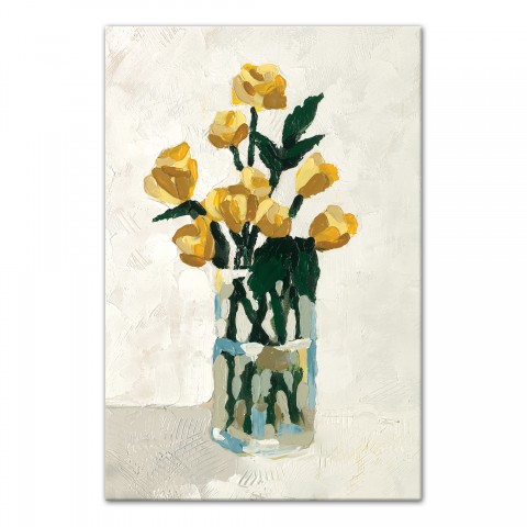 Designs Direct Creative Group Yellow Flowers in a Vase Wall Art