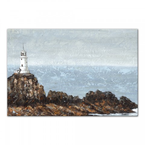Designs Direct Creative Group Lighthouse Rocky Coastal Landscape Wall Art