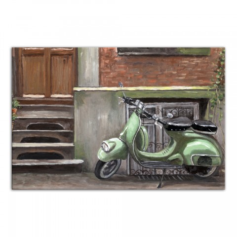 Designs Direct Creative Group Mint Green Scooter Wall Art