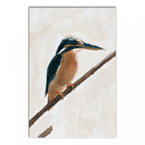 Designs Direct Creative Group Blue Speckled Kingfisher  Wall Art