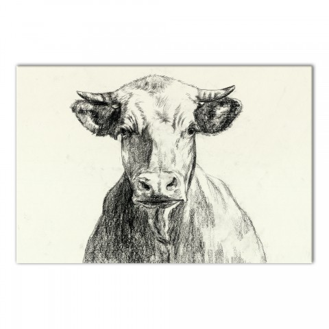 Designs Direct Creative Group Farmhouse Cow Sketch Wall Art